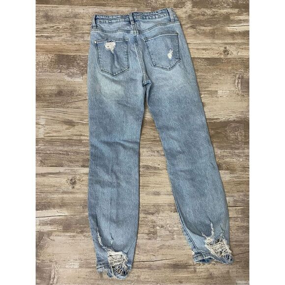 Altar’d State Jeans Distressed High Rise Light Wash Women’s Junior’s Size 3 - Picture 6 of 7